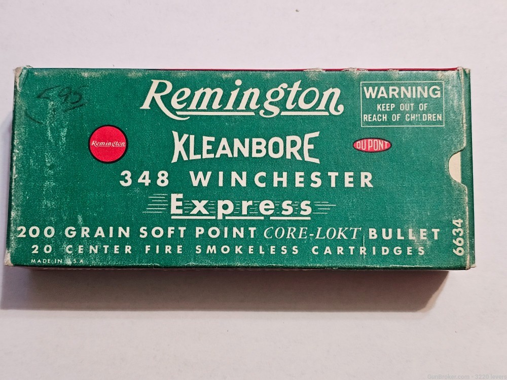 Vintage Remington Kleanbore 348 Winchester Express-img-0