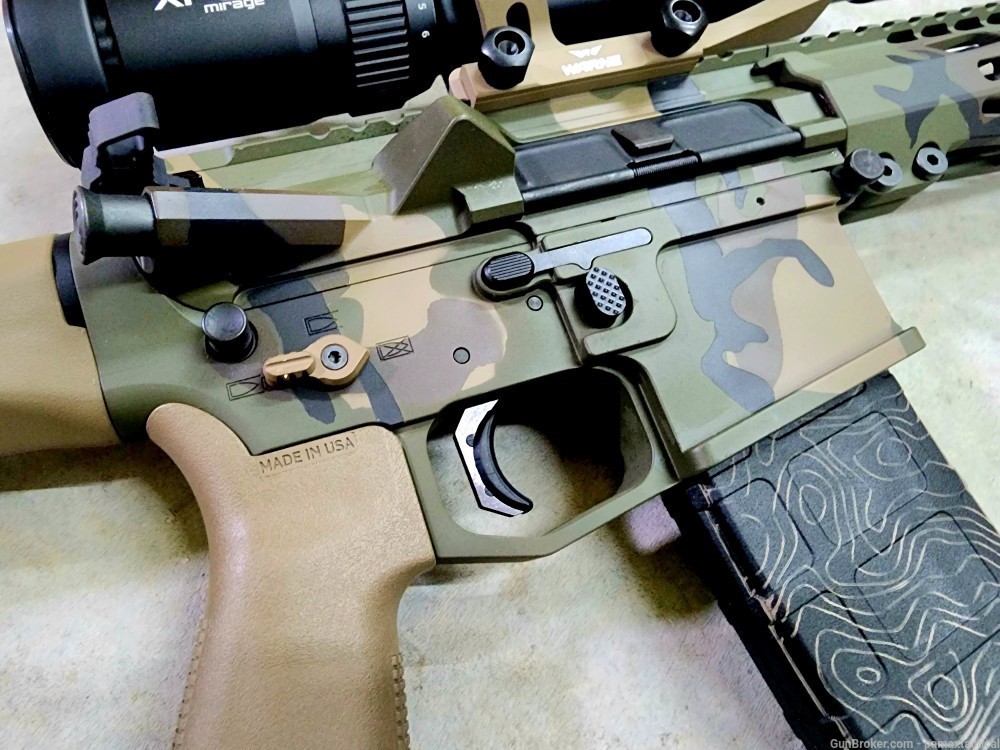 PAMAX PMT-15 RECCE 14.5 Pin & Weld Woodland Rifle AR15-img-2