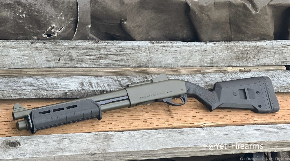 Vang Comp Remington 870 Police Magnum 12 SBS 14" NFA 999M14 Olive Drab OD-img-0