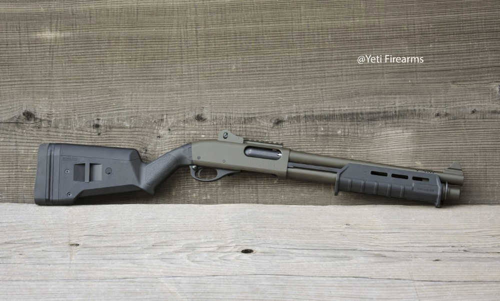 Vang Comp Remington 870 Police Magnum 12 SBS 14" NFA 999M14 Olive Drab OD-img-4