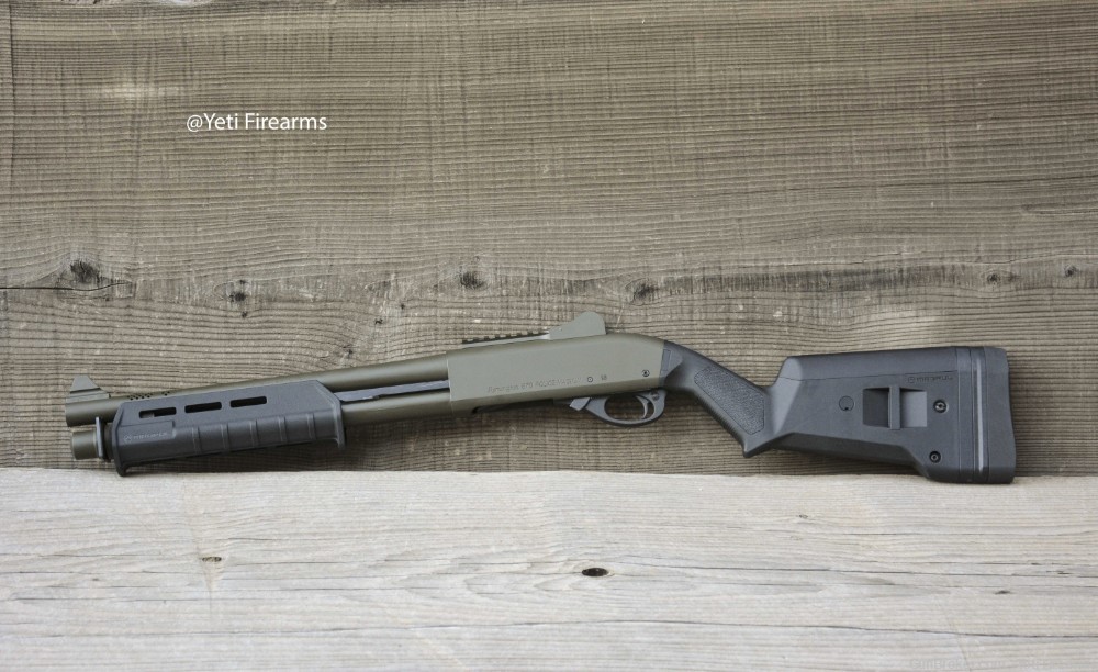 Vang Comp Remington 870 Police Magnum 12 SBS 14" NFA 999M14 Olive Drab OD-img-3