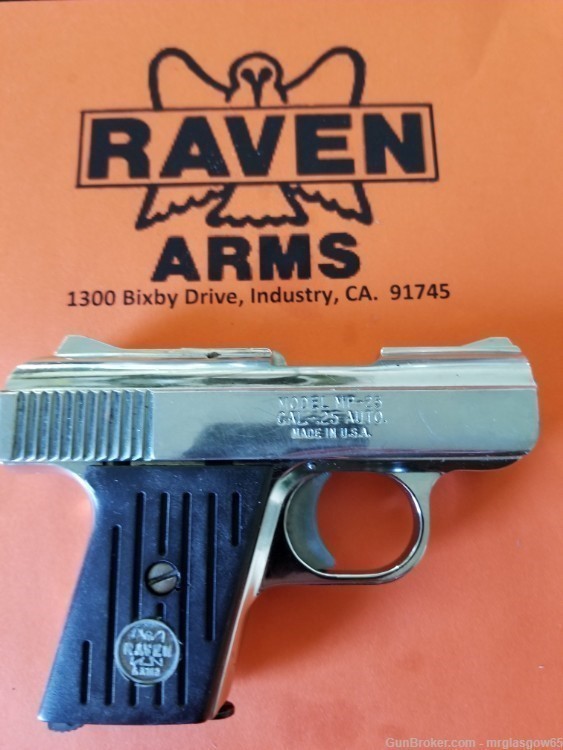 Raven / Phoenix Arms MP-25, P-25 Black Grips (New Model Flip Safety-img-6