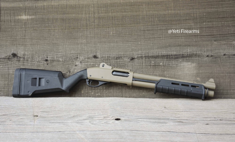 Vang Comp Remington 870 Police Magnum 12 Gauge SBS 14" NFA 999M14 FDE-img-4