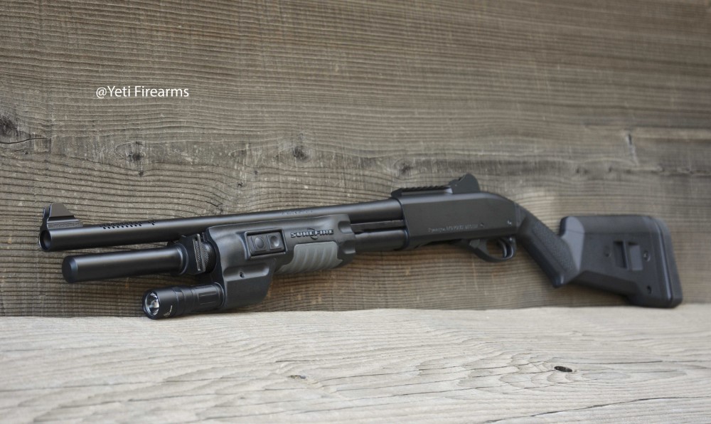 Vang Comp Remington 870 Police Magnum 12 Gauge 999M18 W/ SF & Tritium Sight-img-1