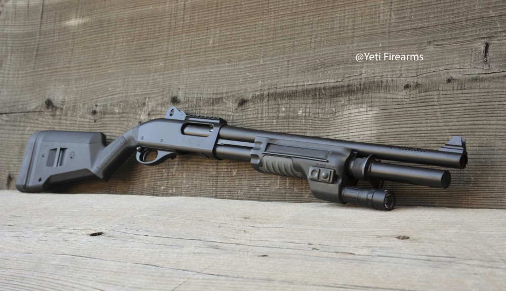 Vang Comp Remington 870 Police Magnum 12 Gauge 999M18 W/ SF & Tritium Sight-img-2