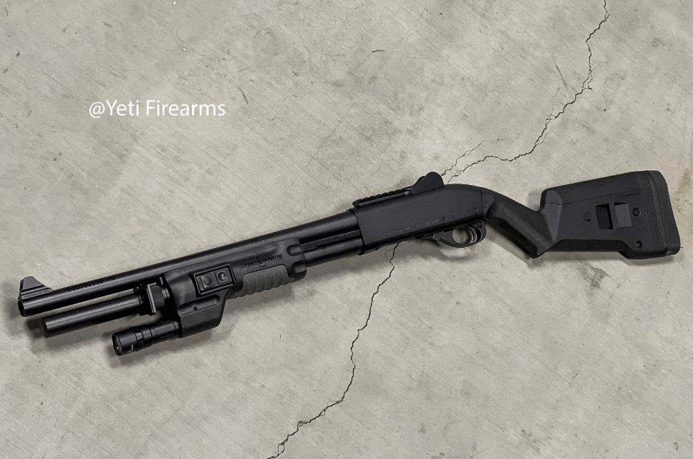 Vang Comp Remington 870 Police Magnum 12 Gauge 999M18 W/ SF & Tritium Sight-img-0