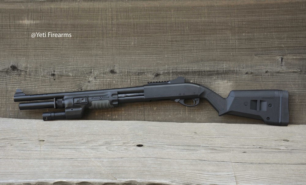 Vang Comp Remington 870 Police Magnum 12 Gauge 999M18 W/ SF & Tritium Sight-img-3