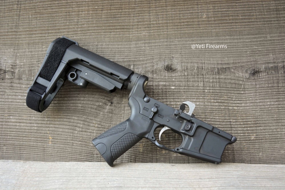LWRC M6IC AR-15 Complete Pistol Lower W/ SBA3 No CC Fee 5.56mm -img-3