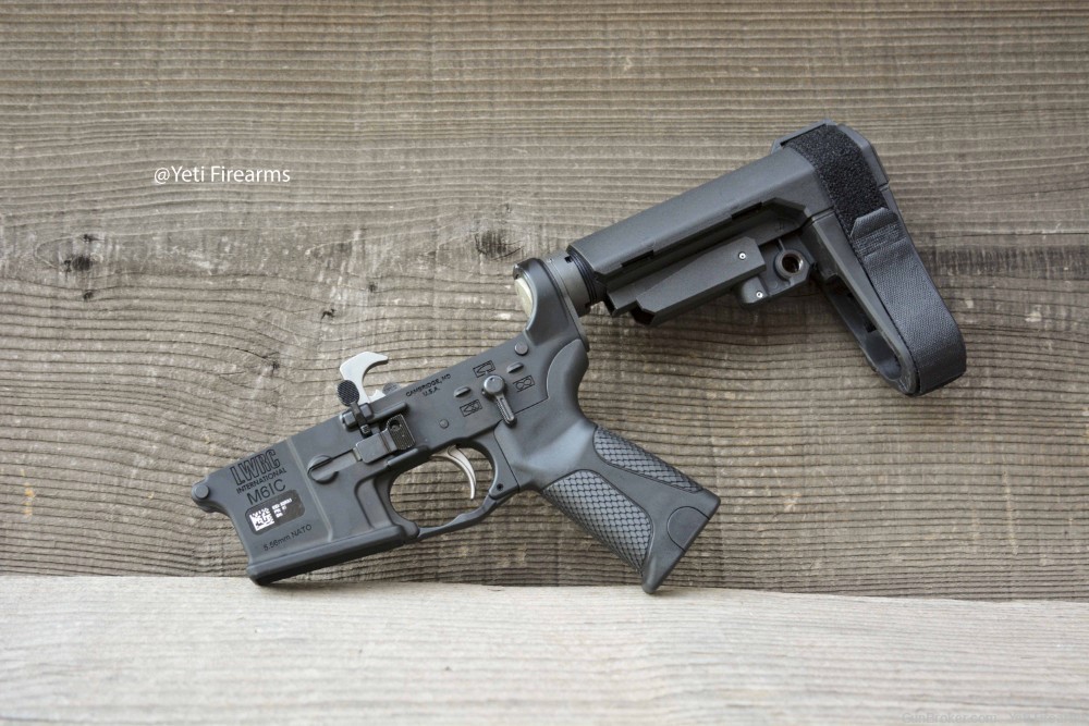 LWRC M6IC AR-15 Complete Pistol Lower W/ SBA3 No CC Fee 5.56mm -img-2