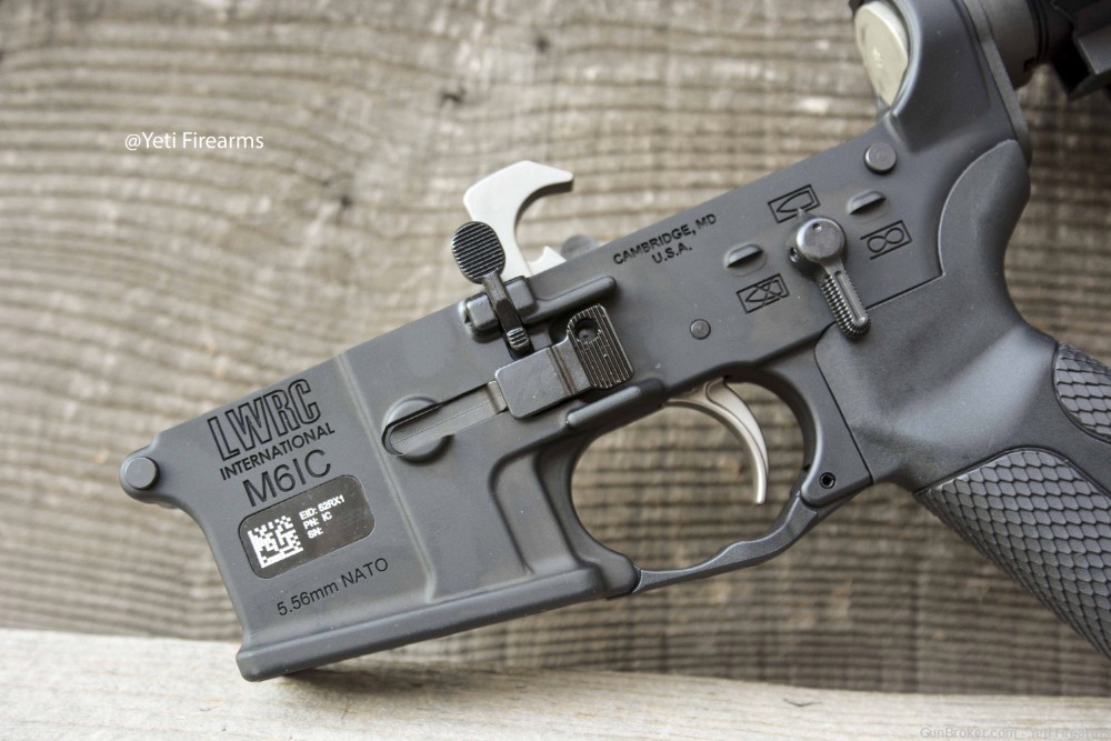 LWRC M6IC AR-15 Complete Pistol Lower W/ SBA3 No CC Fee 5.56mm -img-4