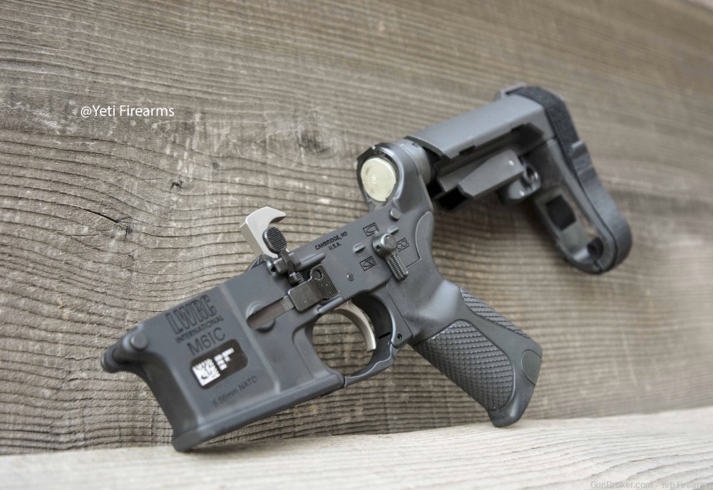 LWRC M6IC AR-15 Complete Pistol Lower W/ SBA3 No CC Fee 5.56mm -img-0