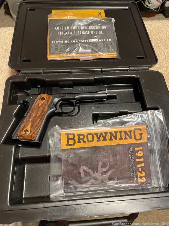 BROWNING 1911-22 A1 COMPACT .22 LR SEMI-AUTO PISTOL - NEW (OLD STOCK)-img-6