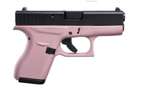 Glock G42 Apollo Custom Pink/Black 380 ACP Pistol-img-0
