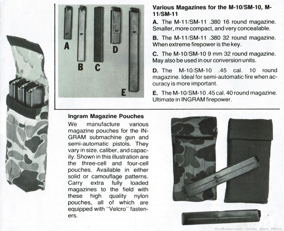 VTG 1980s INGRAM MAC-10 M11 Magazine Pouch RPB M10 Cobray SWD M10/9 M10A1-img-9