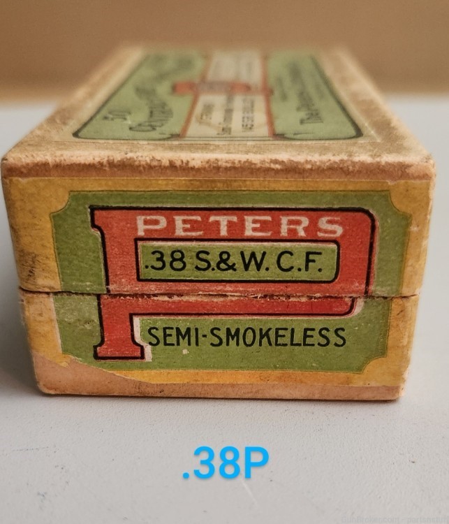 Peters Vintage .38 S&W - Full box-img-8