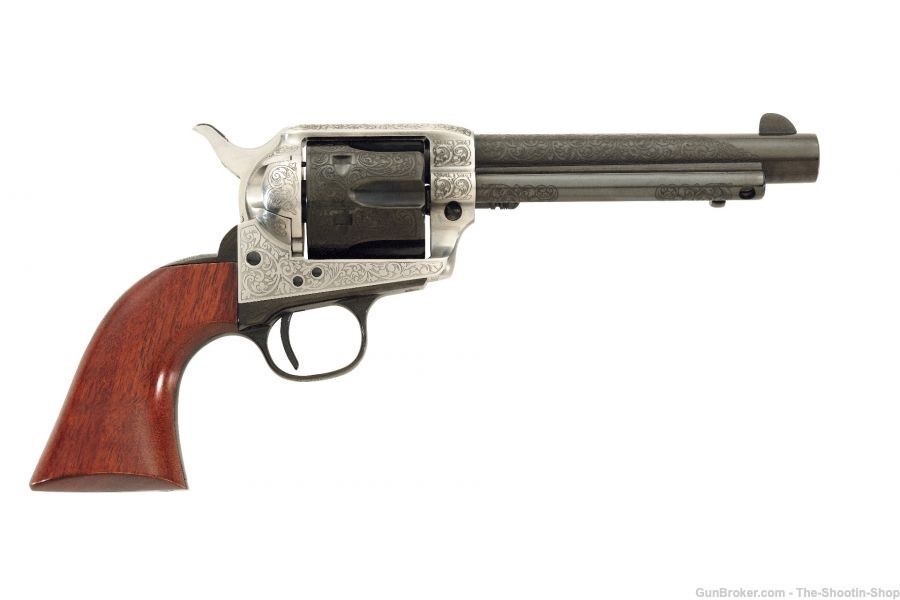 Taylors & Company 1873 Cattleman ENGRAVED Revolver 357MAG Single Action 5.5-img-0