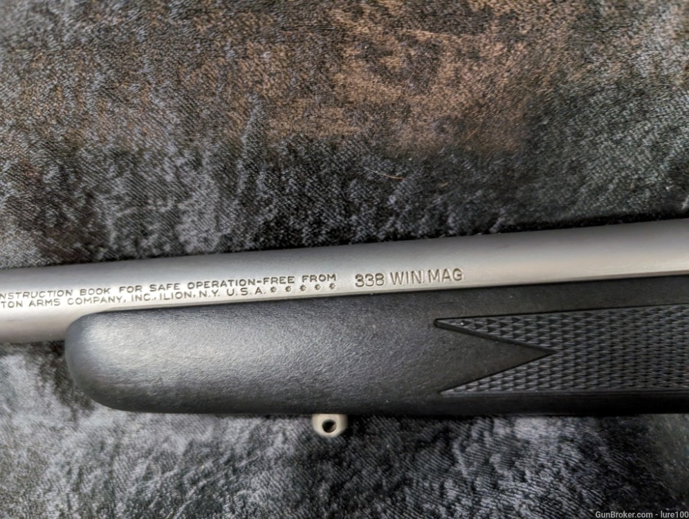 Remington 700 DM Stainless SS 338 Win Mag Detachable Mag Leupold w break -img-23