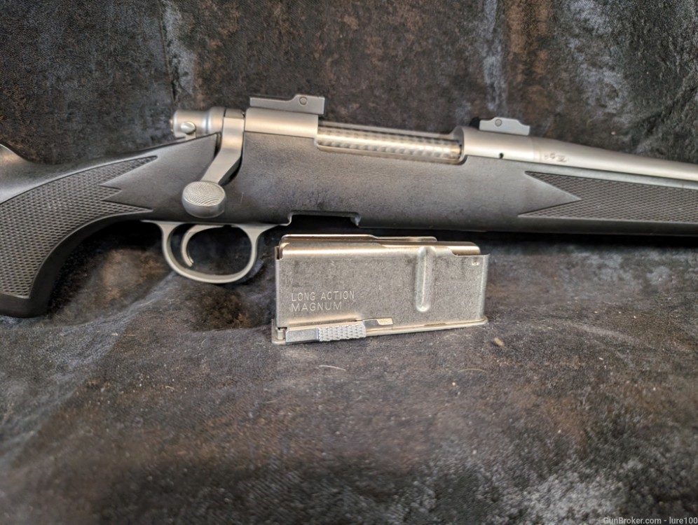 Remington 700 DM Stainless SS 338 Win Mag Detachable Mag Leupold w break -img-13