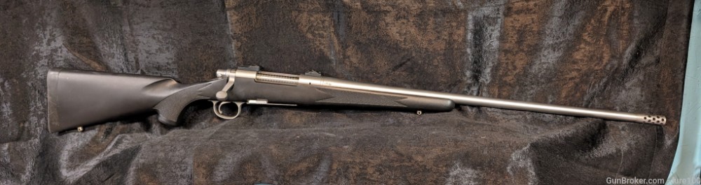 Remington 700 DM Stainless SS 338 Win Mag Detachable Mag Leupold w break -img-0