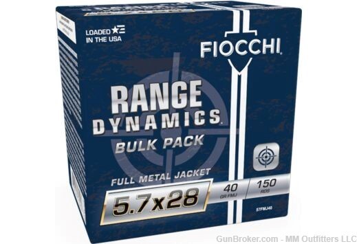 Fiocchi Ammo 5.7X28 MM FMJ 50 rds NIB No Credit Card Fee May Be Restricted -img-0