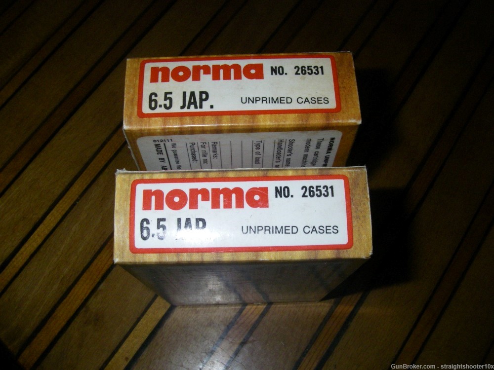 6.5 Jap new unfired Norma brass 2 boxes (40 rounds)-img-2
