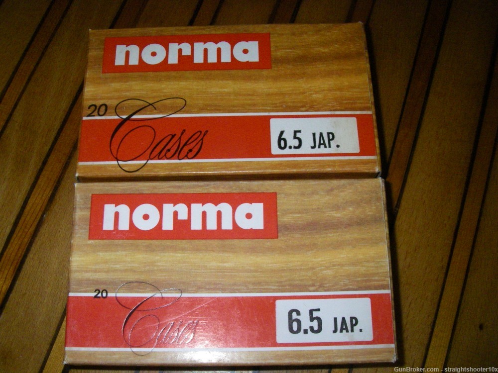 6.5 Jap new unfired Norma brass 2 boxes (40 rounds)-img-0
