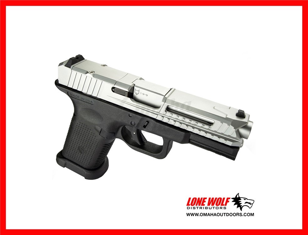 Lone Wolf LTD19 V2 RMR Pistol 15 RD 9mm Silver Slide LWD-LTD19-V2-RMR-img-0