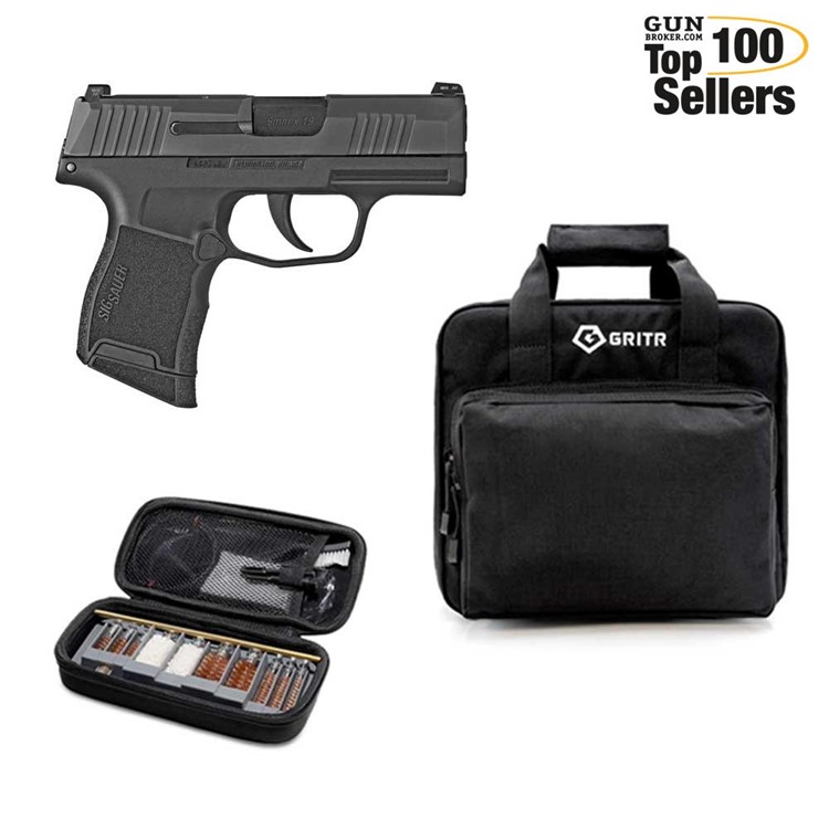SIG SAUER P365 Micro-Compact Pistol with GRITR Cleaning Kit and Soft Case-img-0