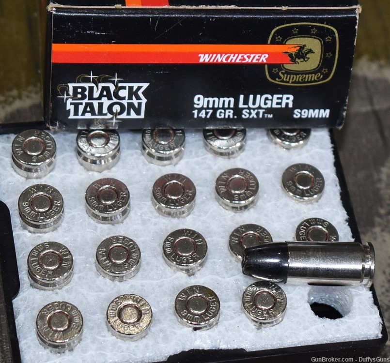 Winchester 9mm Black Talon Ammo-img-2