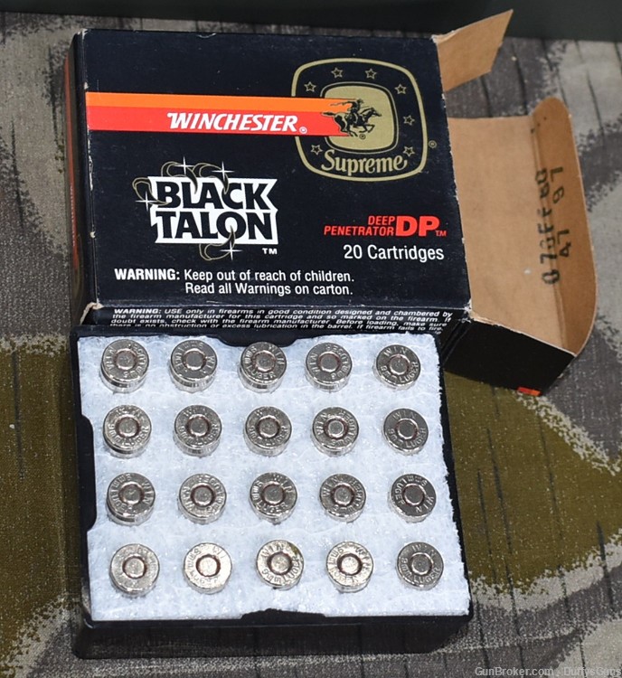 Winchester 9mm Black Talon Ammo-img-0