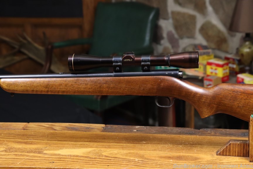 Excellent Winchester Model 43 22 Hornet Made 1951 Leupold Scope C&R -img-20