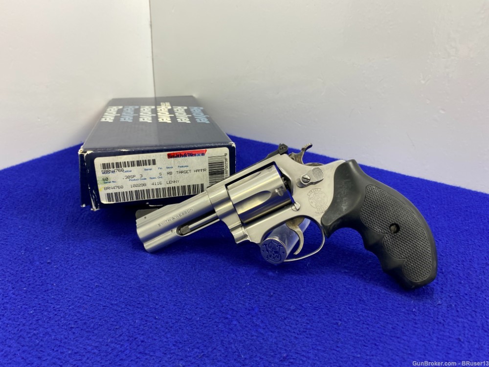 1994 Smith Wesson 60-4 .38 SS 3" *TIMELESS .38 CHIEFS SPECIAL STAINLESS*-img-2