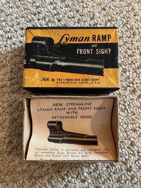 2 Vintage Collectible Old Boxes -Marbles Gun Cleaning Patches & Lyman Sight-img-3