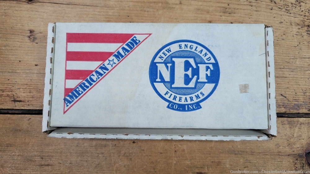NEF New England Firearms Model R22 22WMRF 22Mag Revolver Stainless w/Box-img-1
