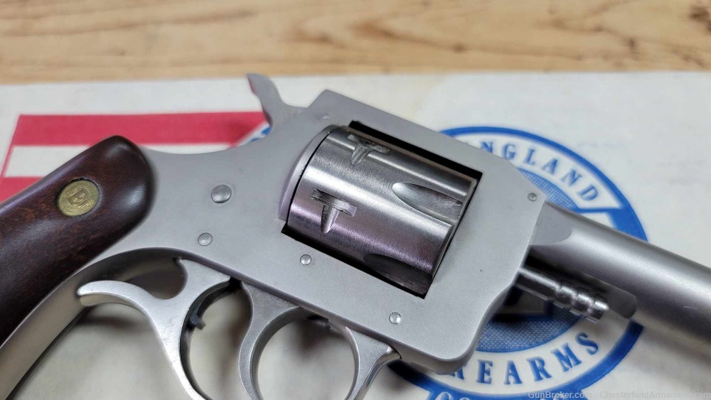 NEF New England Firearms Model R22 22WMRF 22Mag Revolver Stainless w/Box-img-5