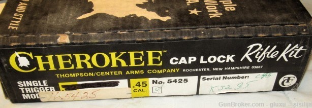 .45 cal. Thompson / Center Arms early "Cherokee"  Percussion Kit Rifle.-img-2