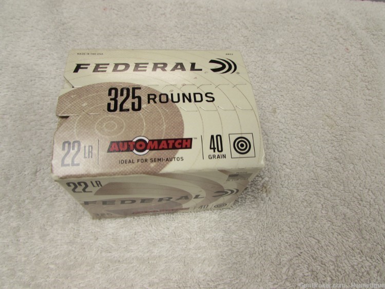 Federal 22 LR 40 gr auto match ammo AM22 1 case of 10 boxes-img-0
