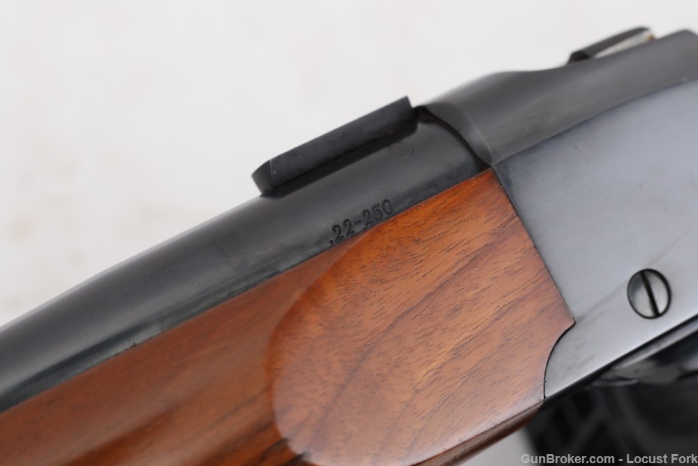Ruger No. 1 22-250 Remington 24" HIGH GRADE WOOD Single Shot 1976 No Reserv-img-10