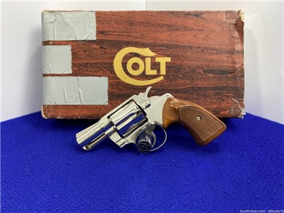 1974 Colt Cobra .38 Special Nickel 2" *SECOND ISSUE SNAKE SERIES REVOLVER*