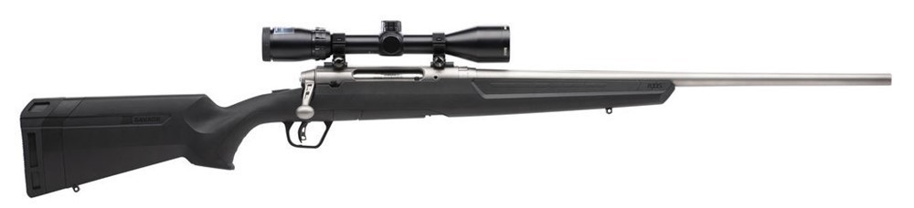 Savage Axis II XP Bushnell 3-9x40 Stainless 22-250 Rem 22in 57102-img-0