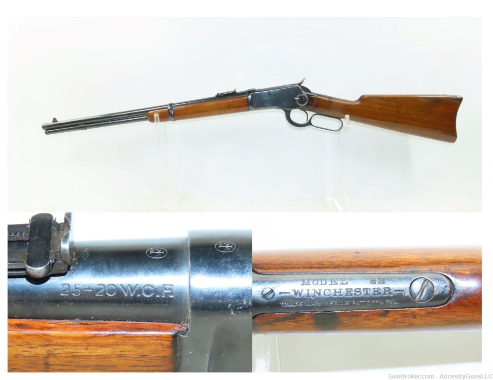 1924 Iconic WINCHESTER M92 Lever Action Repeating SR CARBINE .25-20 WCF   C-img-0
