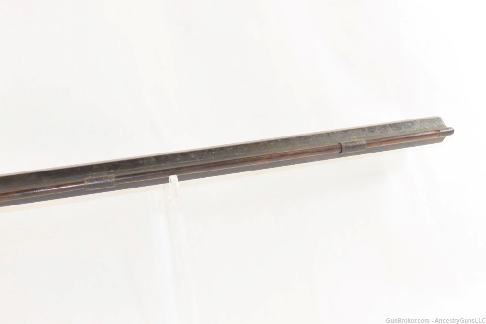 Antique A.G. BISHOP Signed Half-Stock .40 Caliber Percussion LONG RIFLE    -img-9