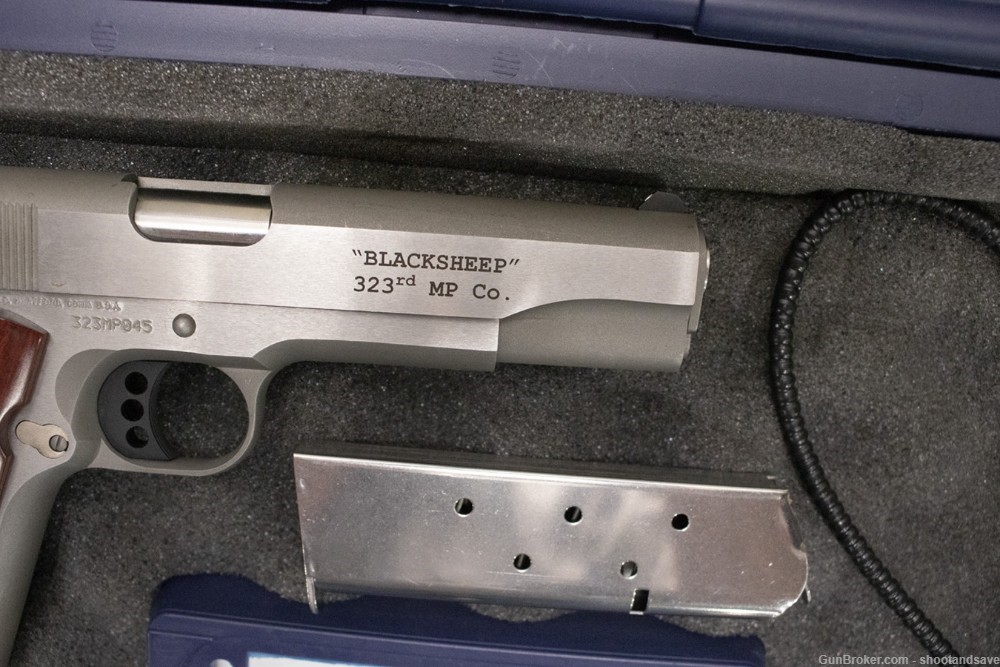Colt M1991A1 Custom "Blacksheep" 323rd MP Co. OEF .45ACP Pistol-img-6