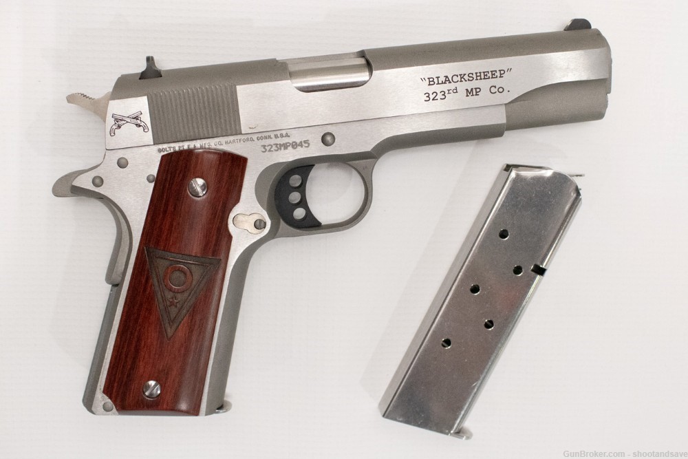 Colt M1991A1 Custom "Blacksheep" 323rd MP Co. OEF .45ACP Pistol-img-8
