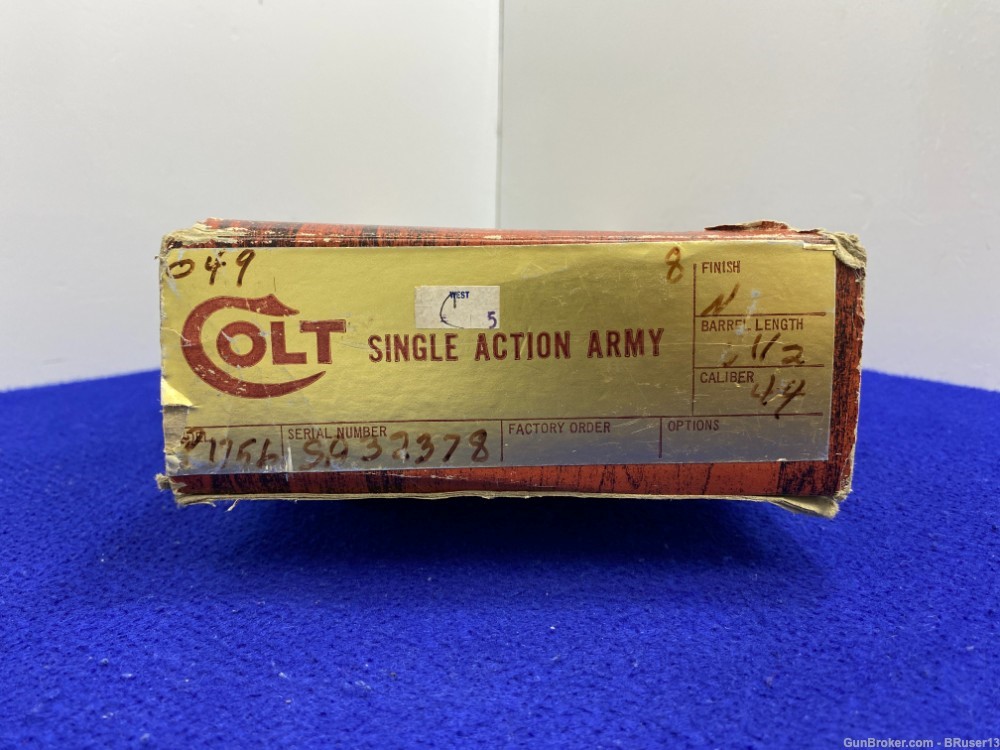 1980 Colt Single Action Army RARE Nickel *HEAD TURNING 3rd GEN* 5 1/2"-img-6