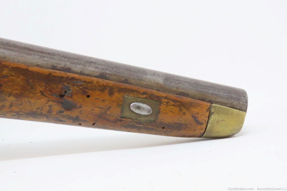 Early-1800 Antique LIEGE Martial Size FLINTLOCK Pistol .65 Caliber European-img-4
