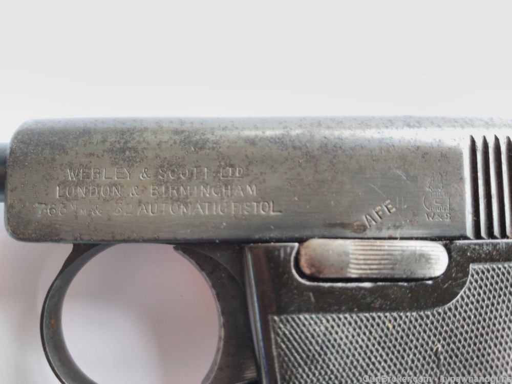 Webley & Scott Automatic Pistol - 1908 Model-img-15