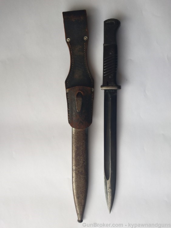 1935 Mauser 98K Bayonet S/178 G Marked with Sheath and Frog-img-2