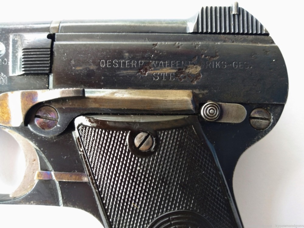 Steyr m1908 .32acp (7.65 Browning) Pistol - Austrian State Security Marked-img-5