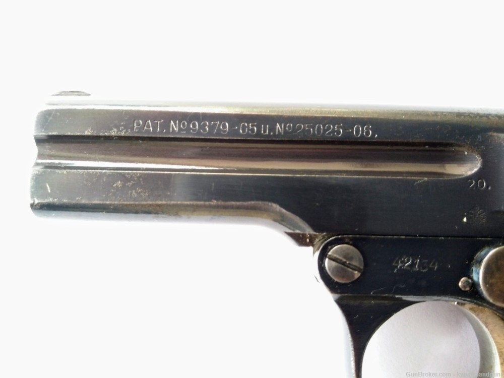 Steyr m1908 .32acp (7.65 Browning) Pistol - Austrian State Security Marked-img-7